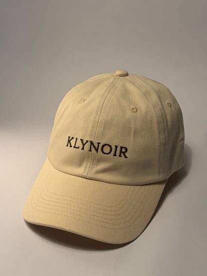 KLYNOIR Luxury Twill Cotton Crème and Forest Green Cap