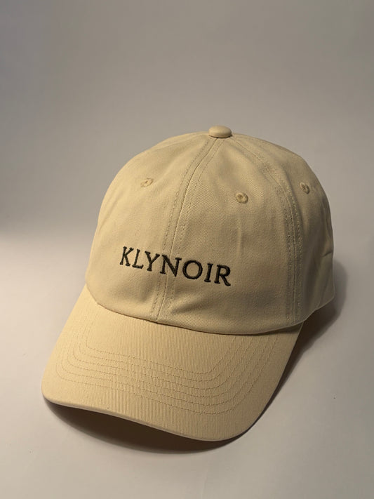 KLYNOIR Luxury Twill Cotton Crème and Forest Green Cap