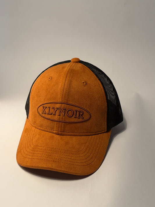 KLYNOIR Smooth Suede Brown Trucker Cap